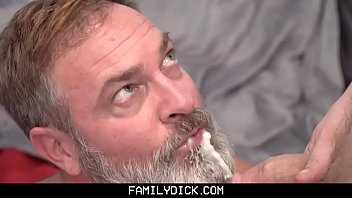 Stepson Gets A Massage And Anal Pounding From Stepdad